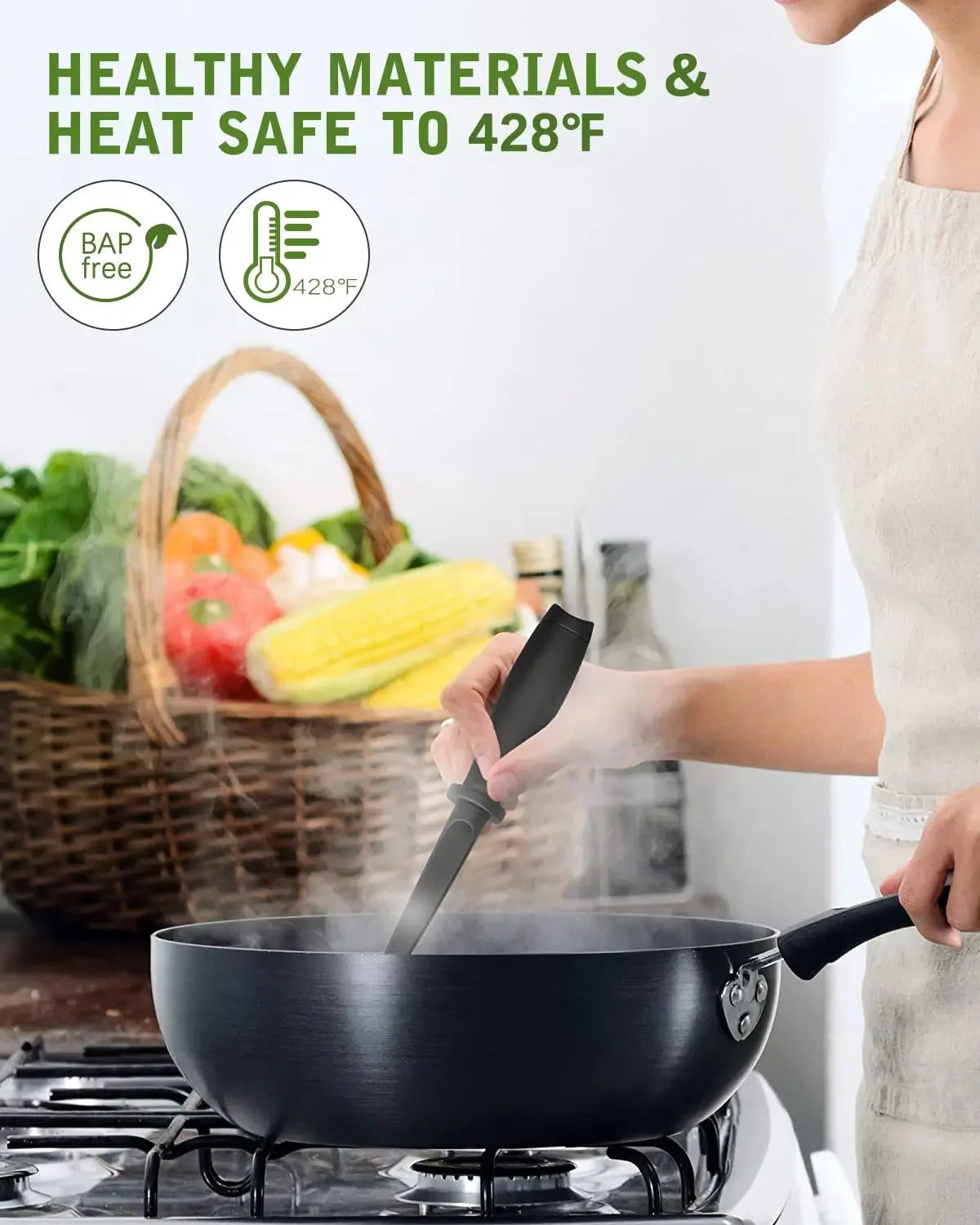 1pc Meat Chopper Heat Resistant Meat Masher for Ground Beef Hamburger Meat Mix and Chop Kitchen Tool & Meat Browning Utensil