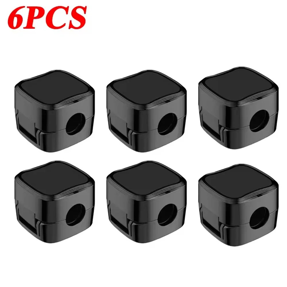 6 PCS Magnetic Cable Clips Adhesive Cord Organizers Wire Keepers for Home Office under Desk Cable Management
