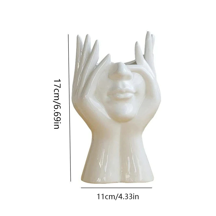 1PC Vinyl Figure Storage Holders Creative Human Body Art Styling Office Organizers Multifunctional Makeup Brush Holder