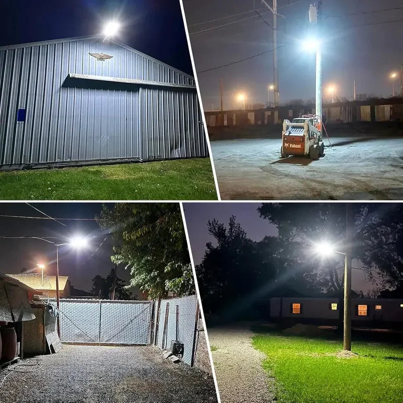 8000W 700000LM Solar Street Light Outdoor Super Bright Flood Lights Parking Lot Lights Dusk to Dawn Outdoor Lighting Motion Sensor and Remote Control