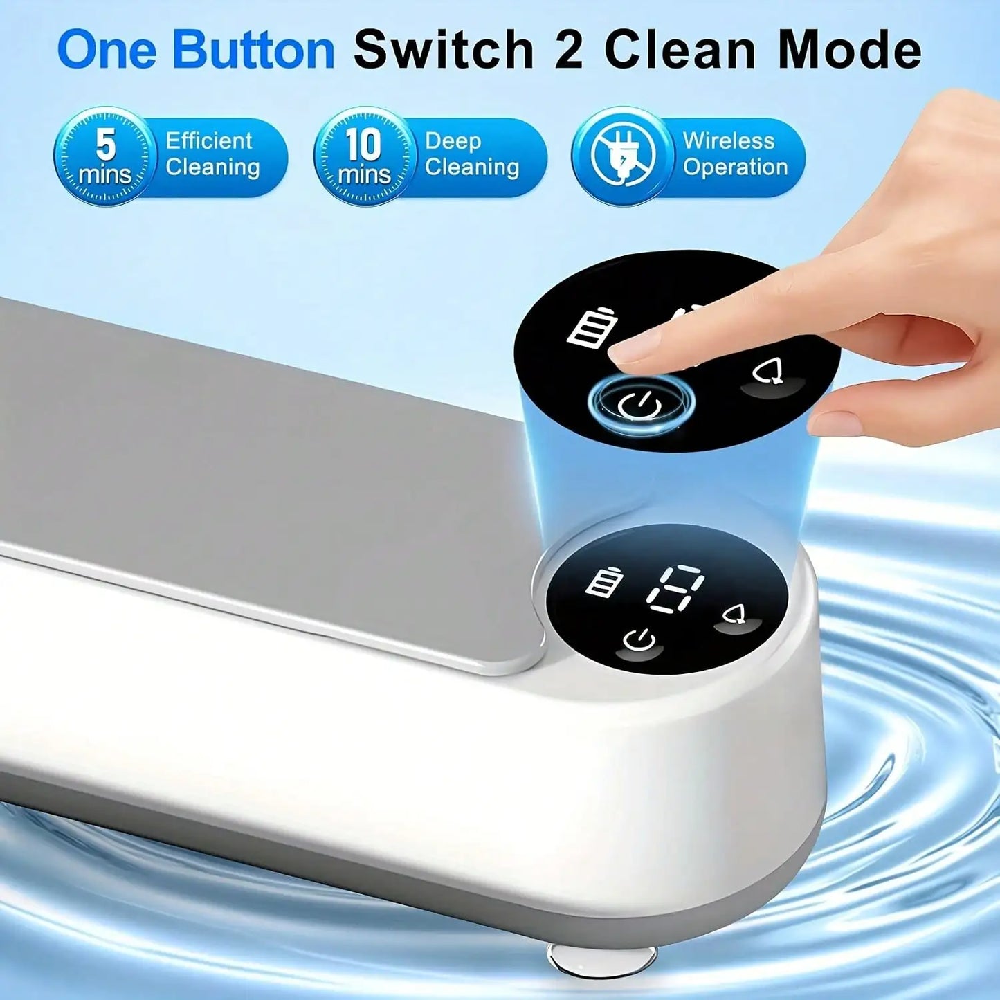 Portable Ultrasonic Cleaner, USB Charging High-Frequency Vibration Cleaning Machine For Jewelry Glasses Rings Watches, Professional Deep Cleaner For Denture Retainer Earrings Coins, Compact Home Travel Essentials