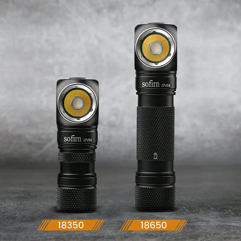 Sofirn SP40A TIR Optics  Rechargeable LED Headlamp TN-3535 1200lm 18650 Headlight 18350 Angle Flashlight with Magnet Tail