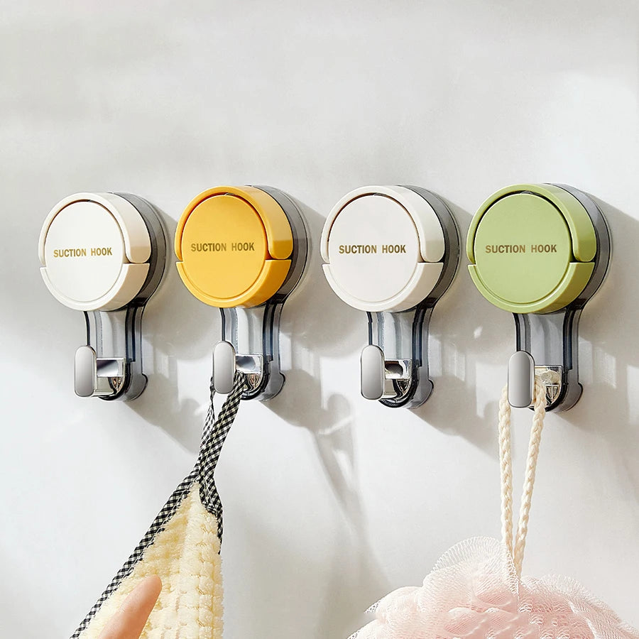 Strong Vacuum Suction Hooks Traceless No-Drilling Adhesive for Home Bathroom Kitchen Door Back Toilet Area Purpose Strong Hold