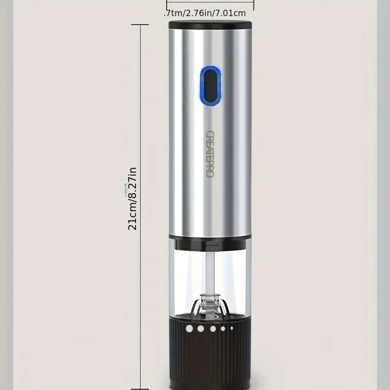Electric Salt and Pepper Grinder Automatic Rechargeable Pepper Mill Shakers Adjustable Coarseness Kitchen Appliances