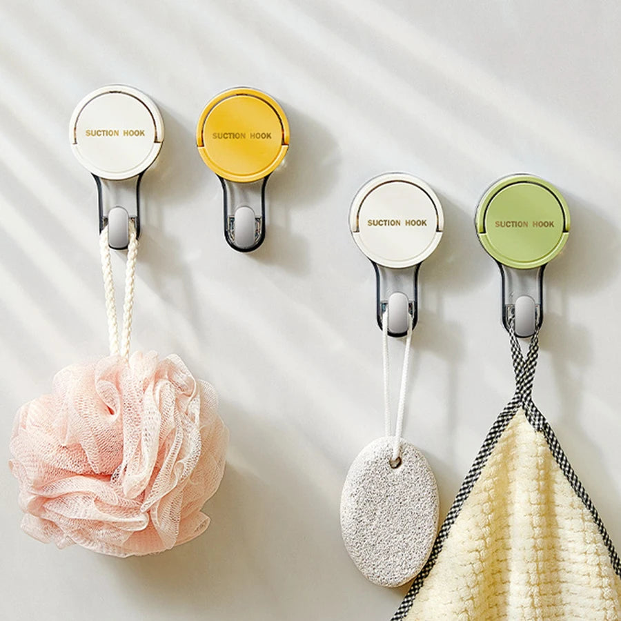 Strong Vacuum Suction Hooks Traceless No-Drilling Adhesive for Home Bathroom Kitchen Door Back Toilet Area Purpose Strong Hold