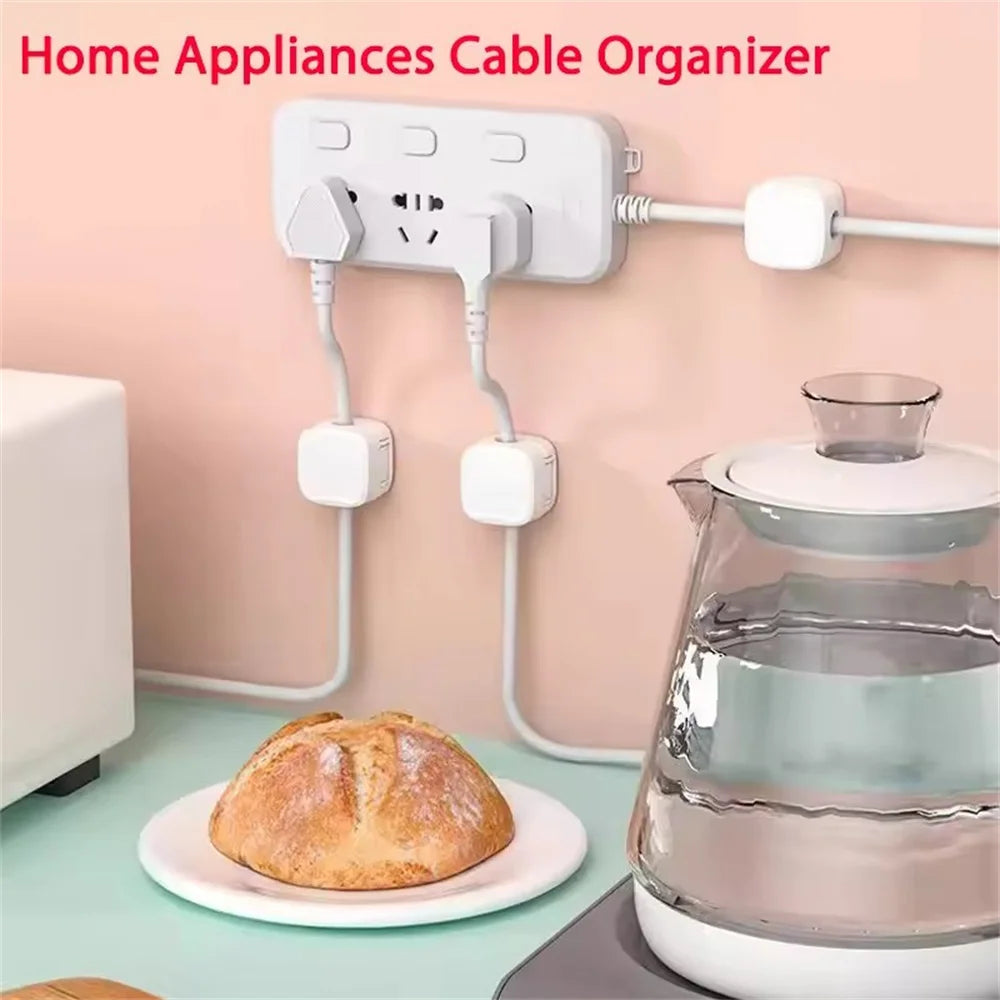 6 PCS Magnetic Cable Clips Adhesive Cord Organizers Wire Keepers for Home Office under Desk Cable Management