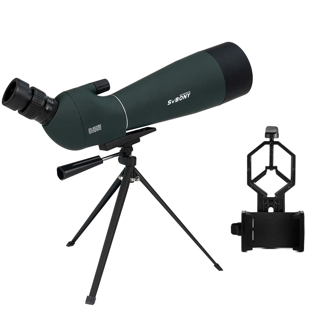 Svbony SV28plus 50/60/70mm Spotting Scope Powerful Zoom Telescope Long Range PORRO Prism Suit Archery Target Shooting Camping